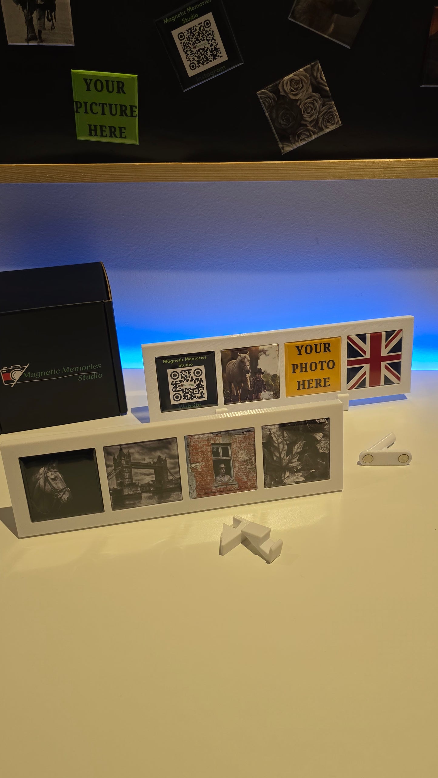 Magnetic Photo Frame - Holds 4 Photos