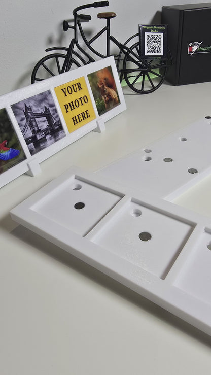 Magnetic Photo Frame - Holds 4 Photos